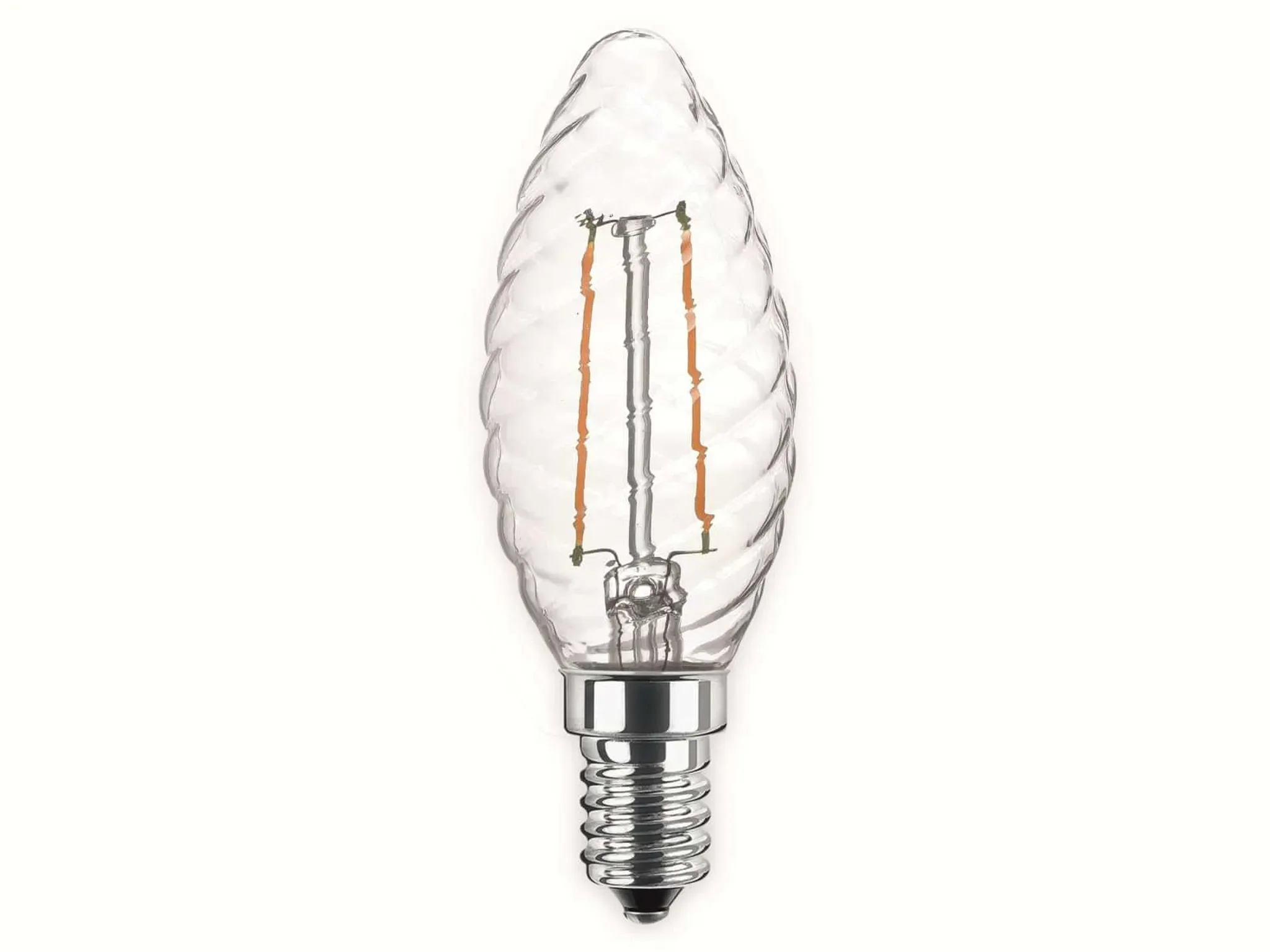BLULAXA LED-Lampe 49087 – Kerze Filament, E14, 2,5 W, 250 lm, warmweiß 2700 K
