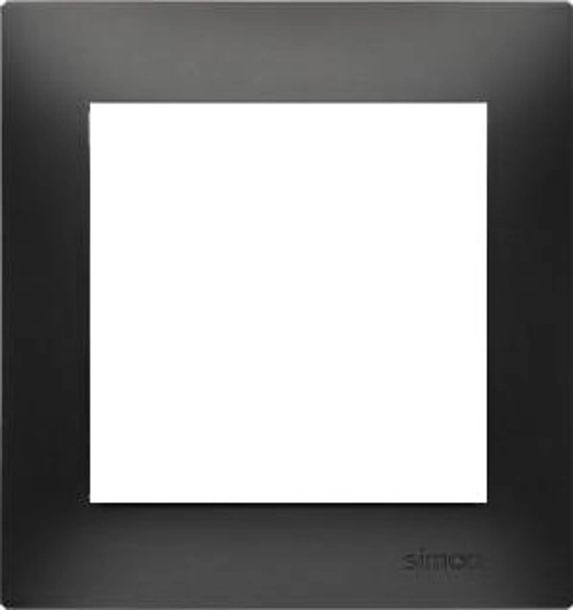 1-fach Rahmen – Simon 54 – Mattschwarz – Universal