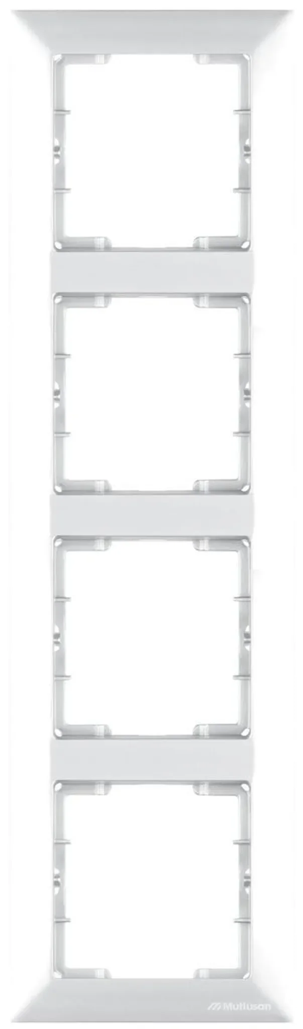 4-fach Rahmen – Candela – Vertikal – Weiß – Unterputz