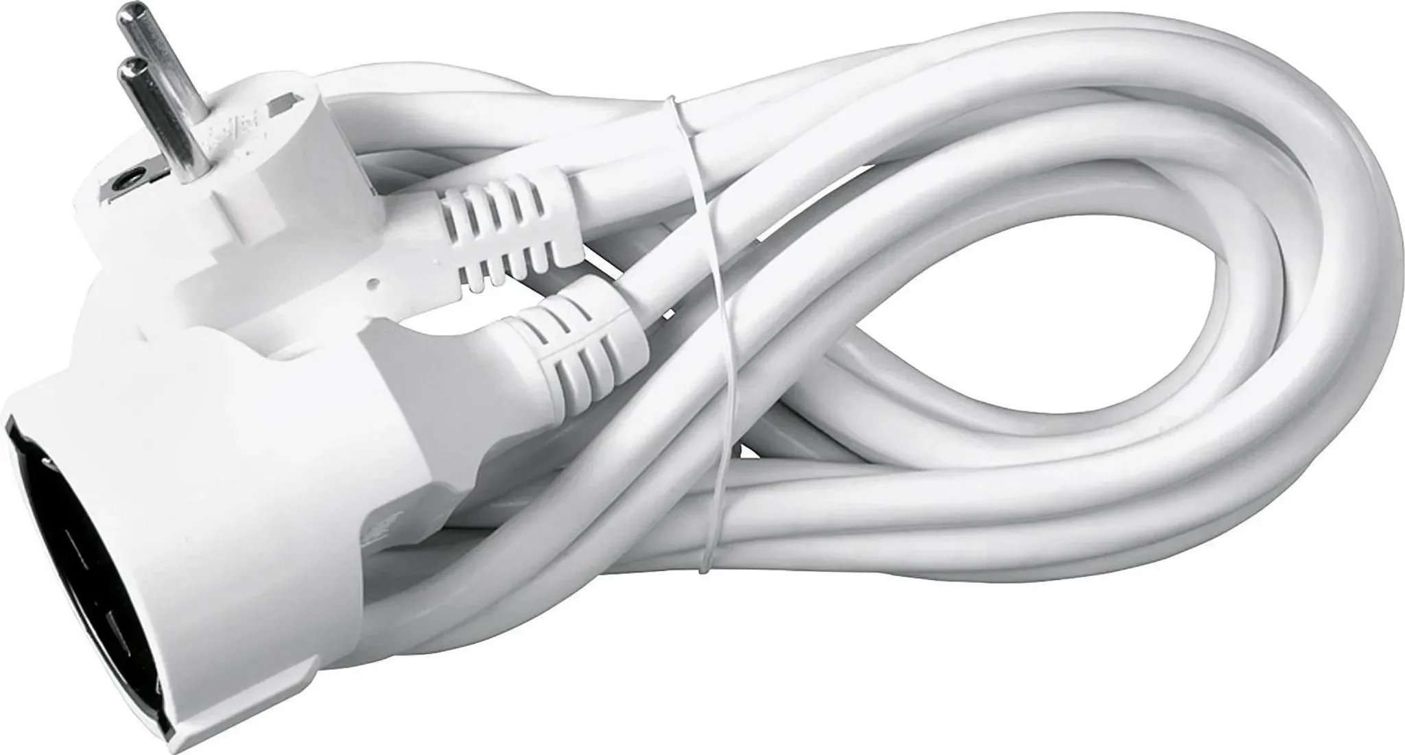 HEITECH Verlängerungskabel – 3 m, 3 x 1,5 mm², Schutzkontakt, Weiß