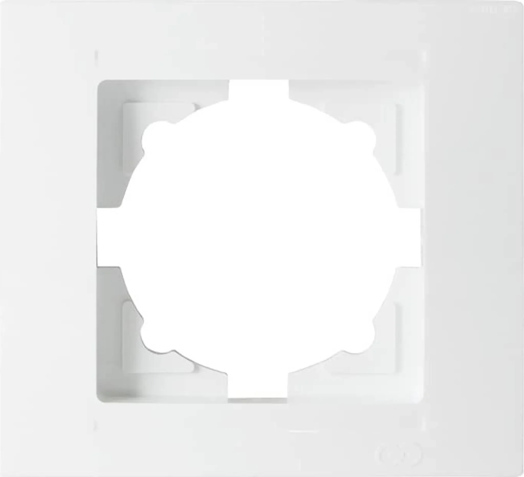 1-fach Rahmen für Steckdose/Schalter – Moderna – Weiß