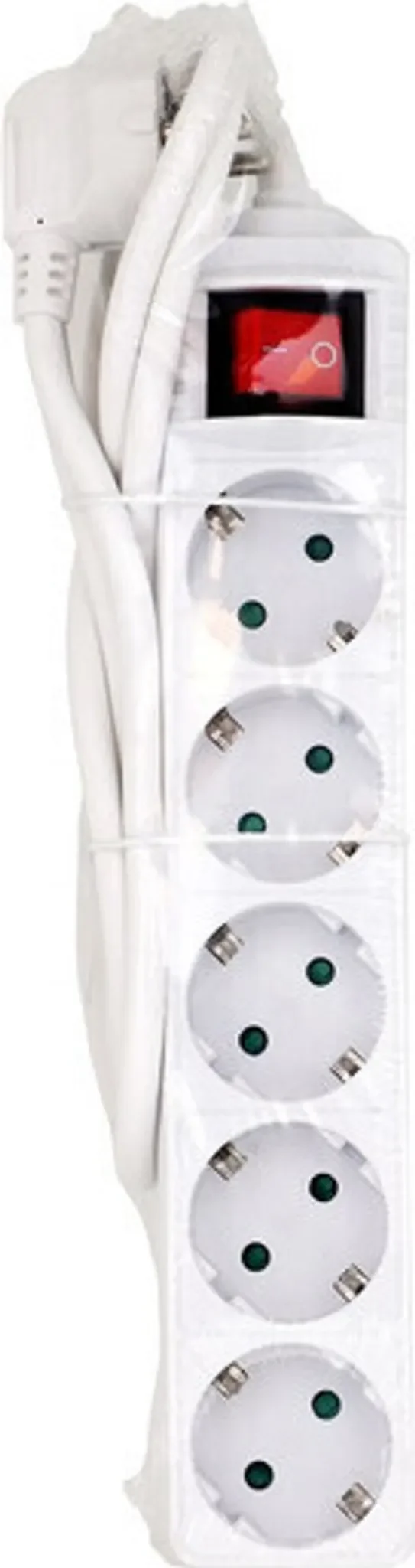 Arcas 92700005 Steckdosenleiste – 5-fach – 1,5 m – Weiß
