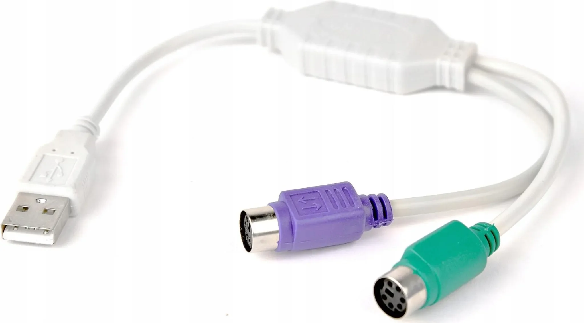 USB-auf-PS/2 Adapter – 2× PS/2 Buchsen