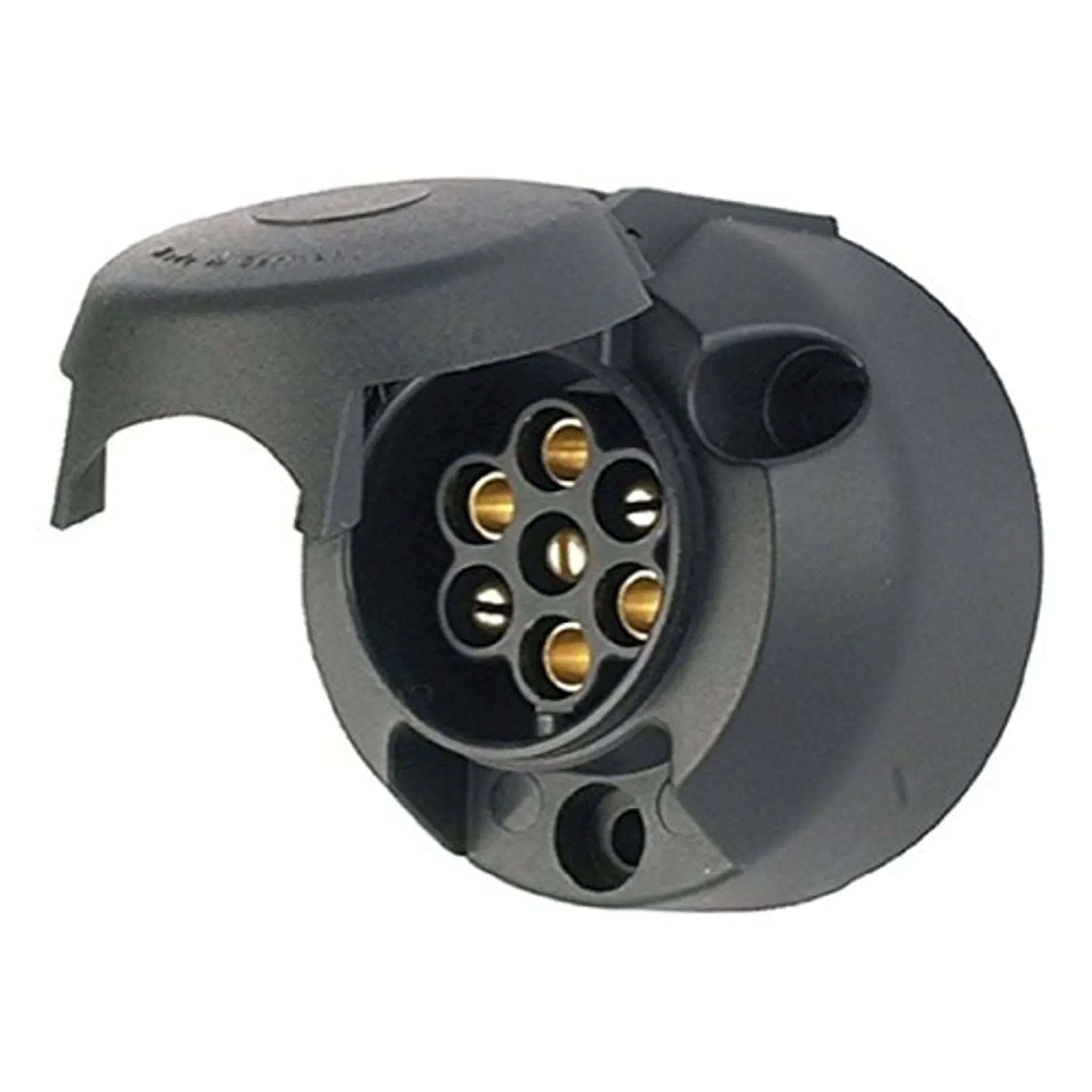 7-polige Anhänger-Steckdose – ISO 1724 (N-Typ) – Kunststoff – Mit Abschaltkontakt