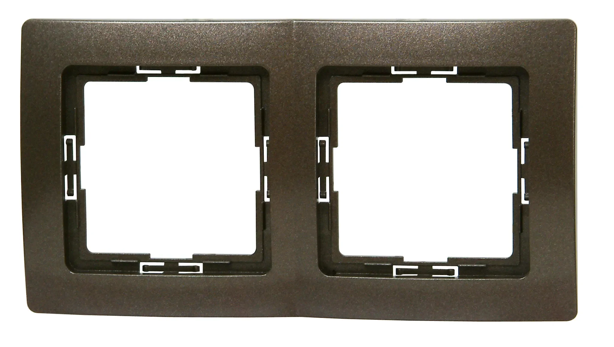 2-fach Abdeckrahmen – Kopp PARIS – Palisanderbraun