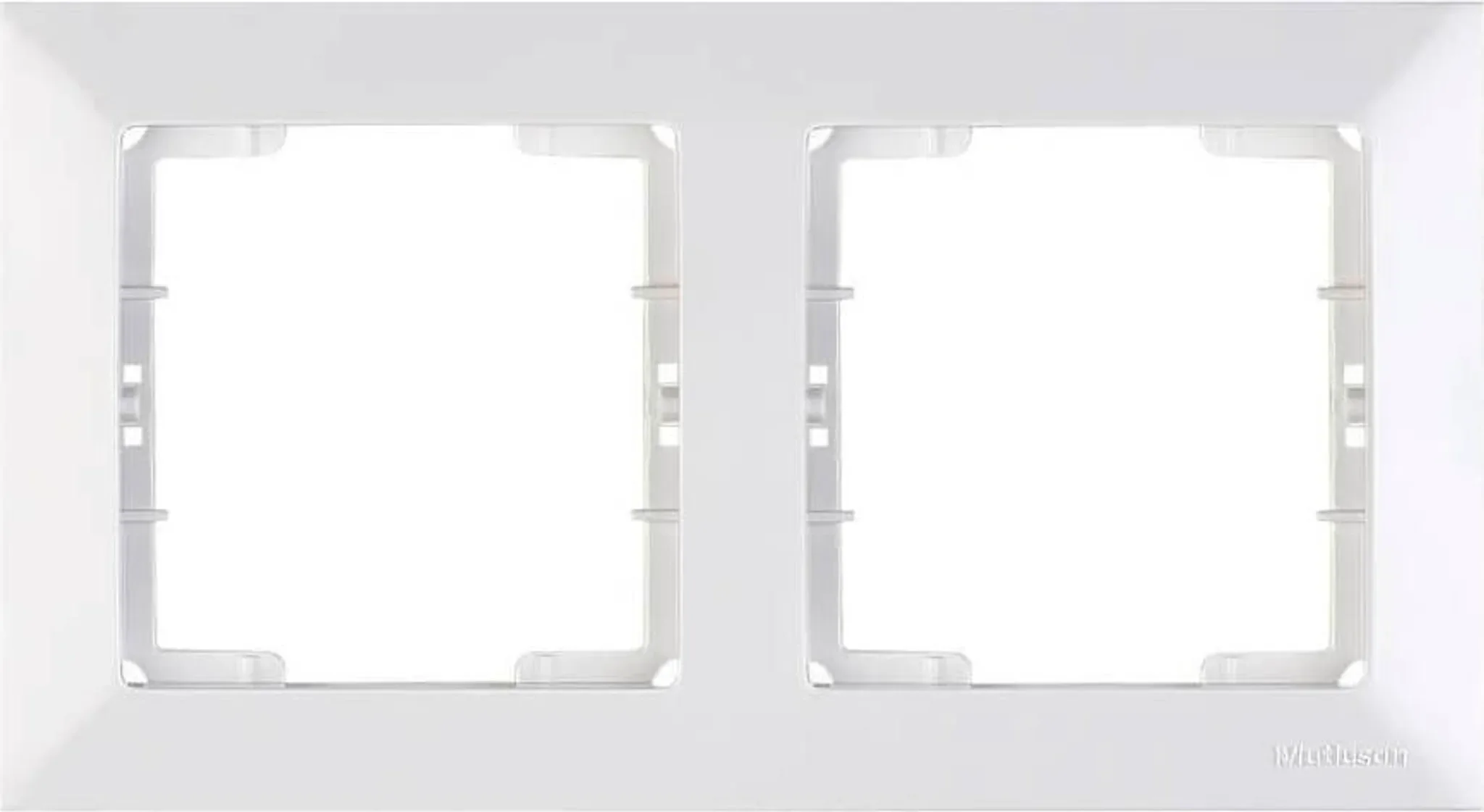 2-fach Rahmen horizontal – Candela – Weiß – Unterputz